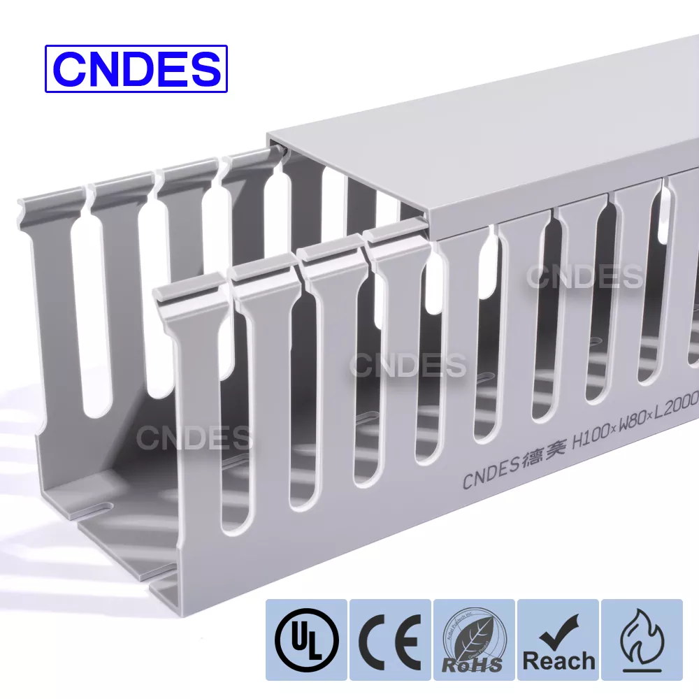 100×80 Флексибилни ПВЦ канал за ожичење са прорезима