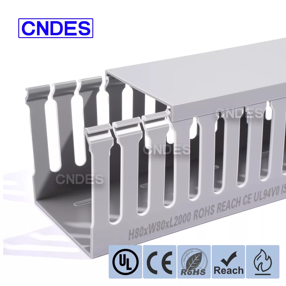 80×80 ПВЦ канал за ожичење разводне плоче са прорезима