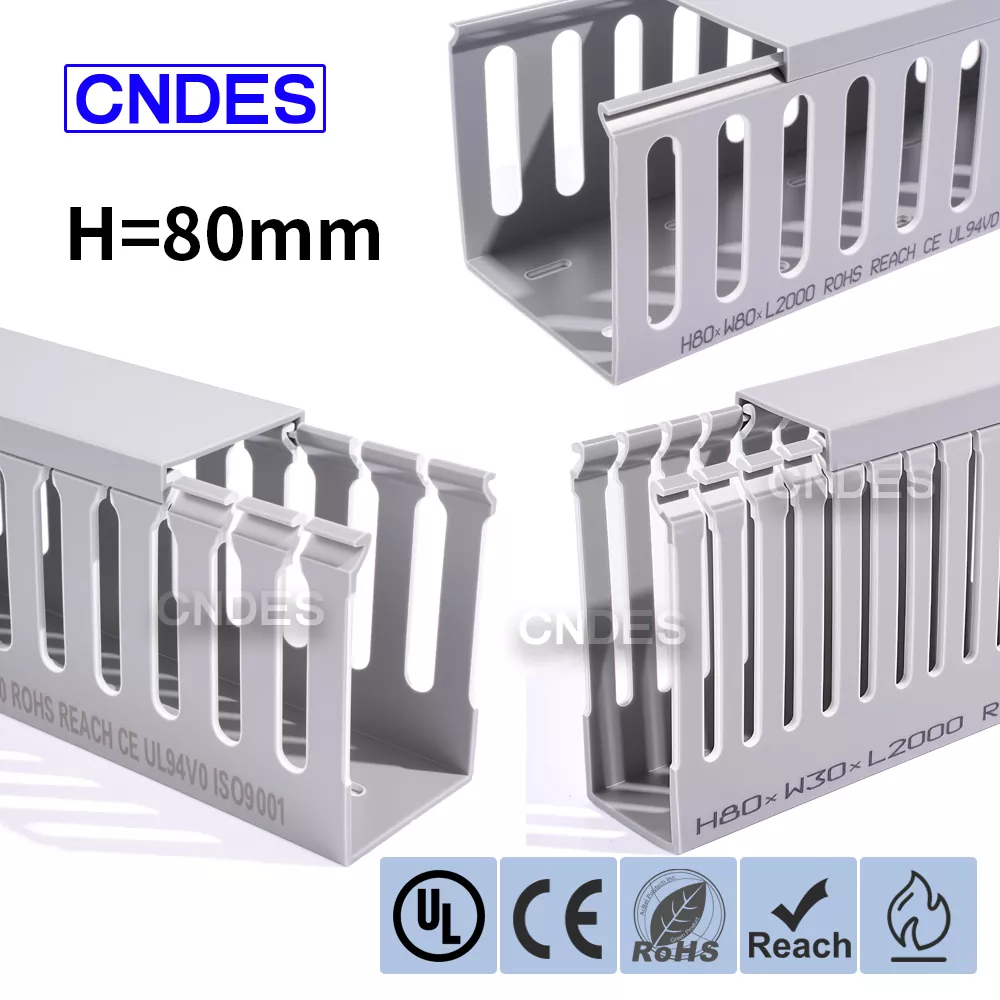 80 Висина ПВЦ канализација за аутоматске каблове са прорезима