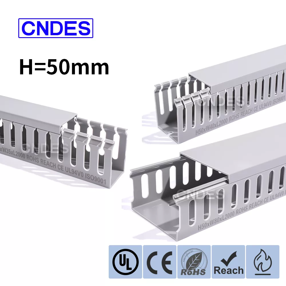 Канал за ожичење ПВЦ панела са прорезима висине 50 мм